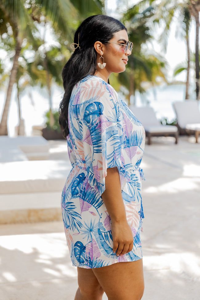 Meet Me In The Tropics Blue Kimono Romper FINAL SALE sold by Pink Lily product image thumbnail 18