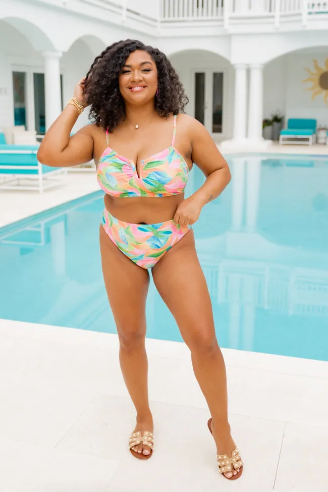 Somewhere On A Beach in Kaleidoscope Dreams High Waisted Bikini Bottoms FINAL SALE sold by Pink Lily product image thumbnail 5