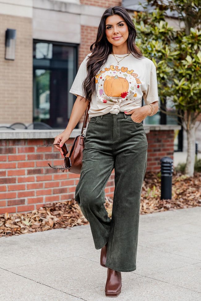 Fallelujah Ivory Oversized Graphic Tee sold by Pink Lily product image thumbnail 5