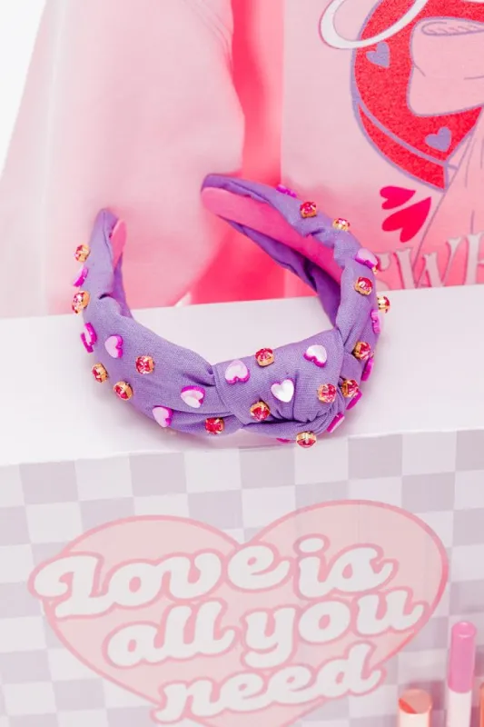 Valentine's Day Box Purple Headband sold by Pink Lily