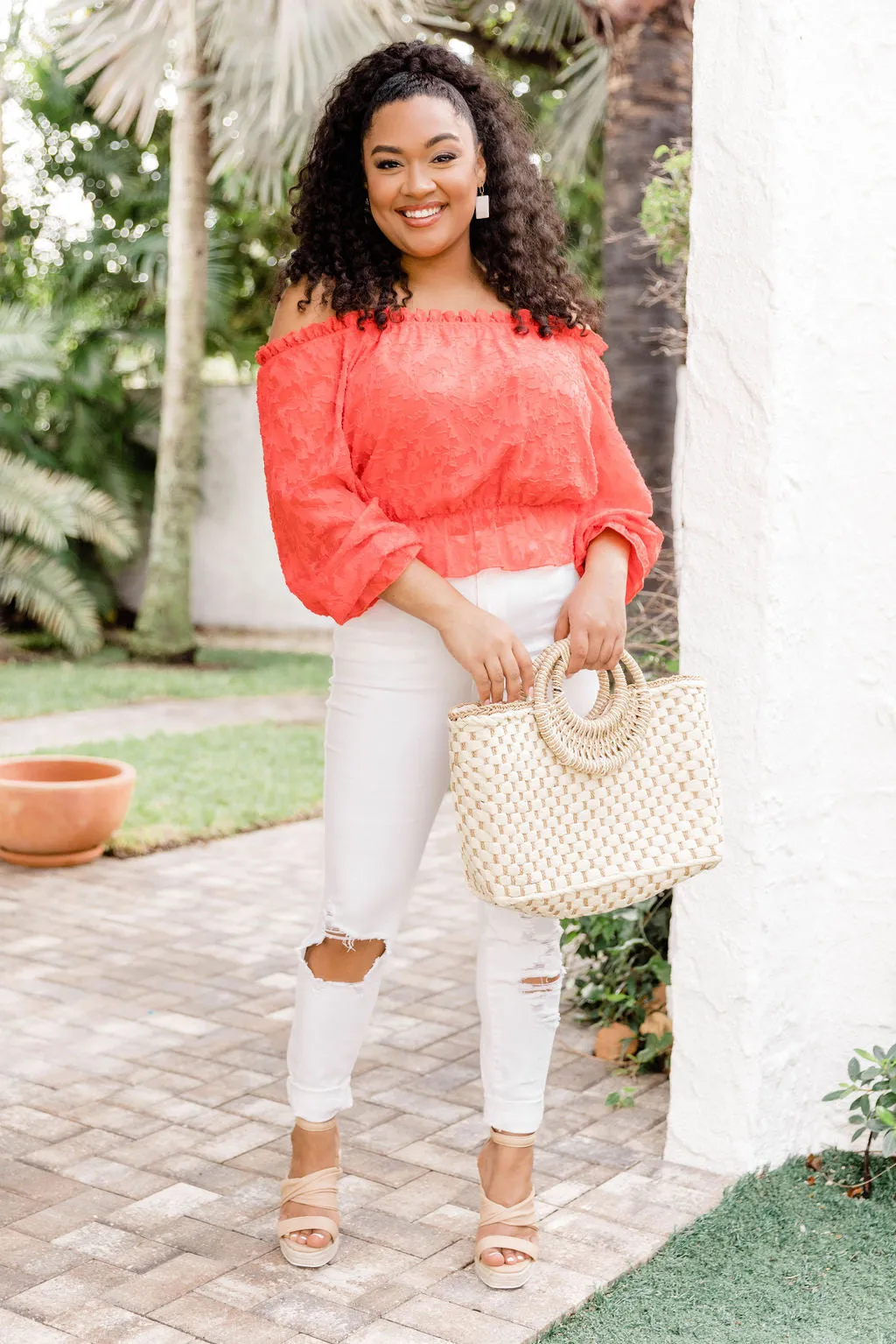 Everly Distressed White Skinny Jeans FINAL SALE sold by Pink Lily product image thumbnail 2