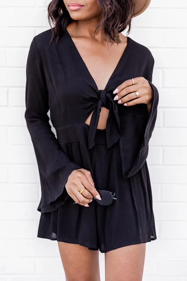 A Loving Heart Black Dress Romper FINAL SALE sold by Pink Lily product image thumbnail 4