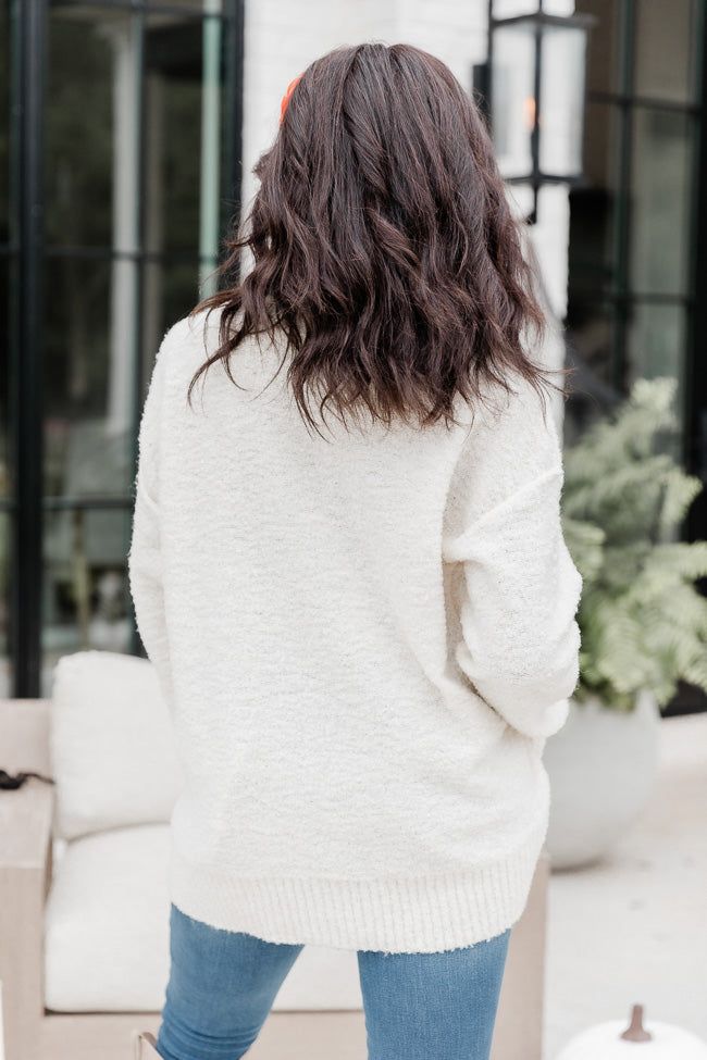 Boo Tencel Ivory Embroidered Sweater sold by Pink Lily product image thumbnail 5