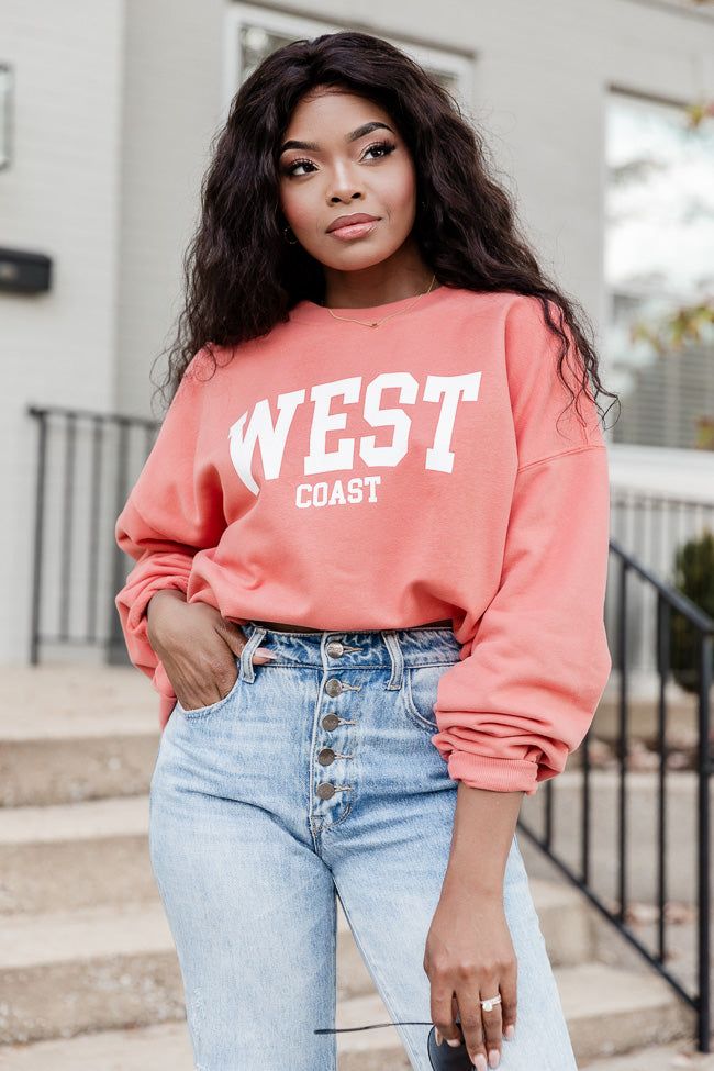 West Coast Brick Oversized Graphic Sweatshirt sold by Pink Lily product image thumbnail 2