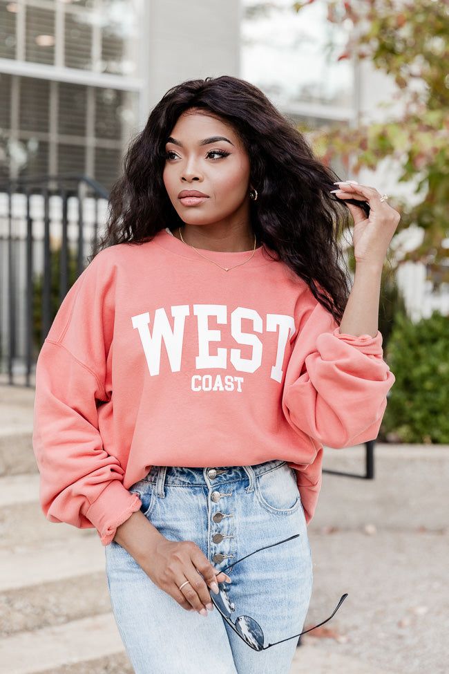 West Coast Brick Oversized Graphic Sweatshirt sold by Pink Lily