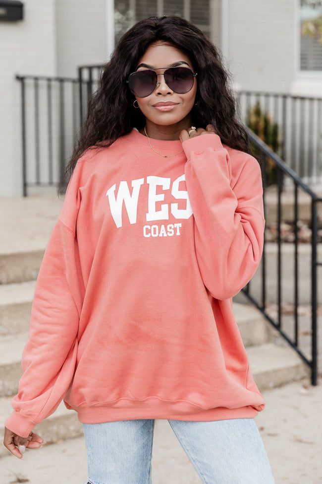 West Coast Brick Oversized Graphic Sweatshirt sold by Pink Lily product image thumbnail 3