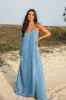World Is Your Oyster Denim Maxi Dress SALE sold by Pink Lily
