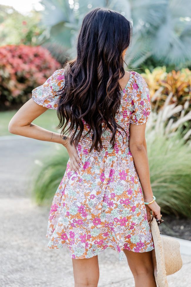 Never Outdone Floral Puff Sleeve Mini Dress FINAL SALE sold by Pink Lily product image thumbnail 5