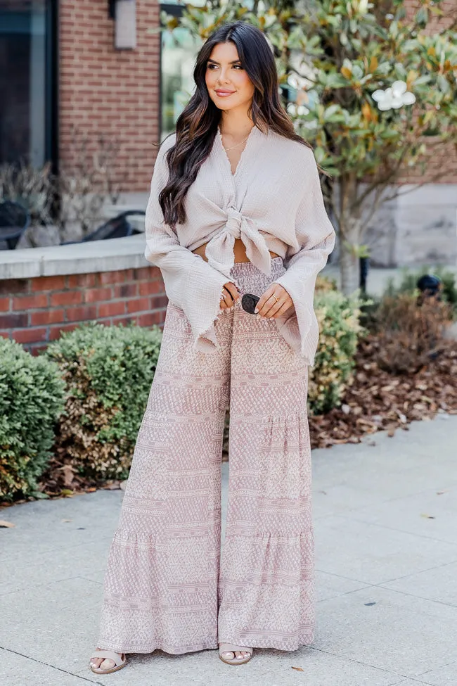 Out On Your Own Taupe Gauze Acid Wash Cardigan Top FINAL SALE sold by Pink Lily product image thumbnail 3