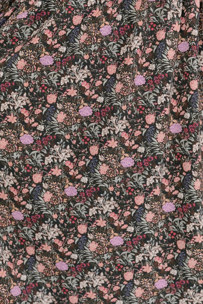 For The Last Time Black Multi Floral Long Sleeve Midi Dress FINAL SALE sold by Pink Lily product image thumbnail 5