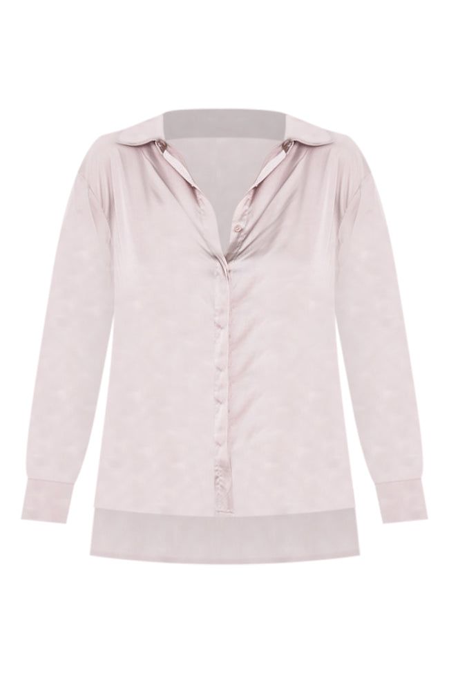 Need To Hear From You Taupe Satin Blouse FINAL SALE sold by Pink Lily product image thumbnail 10