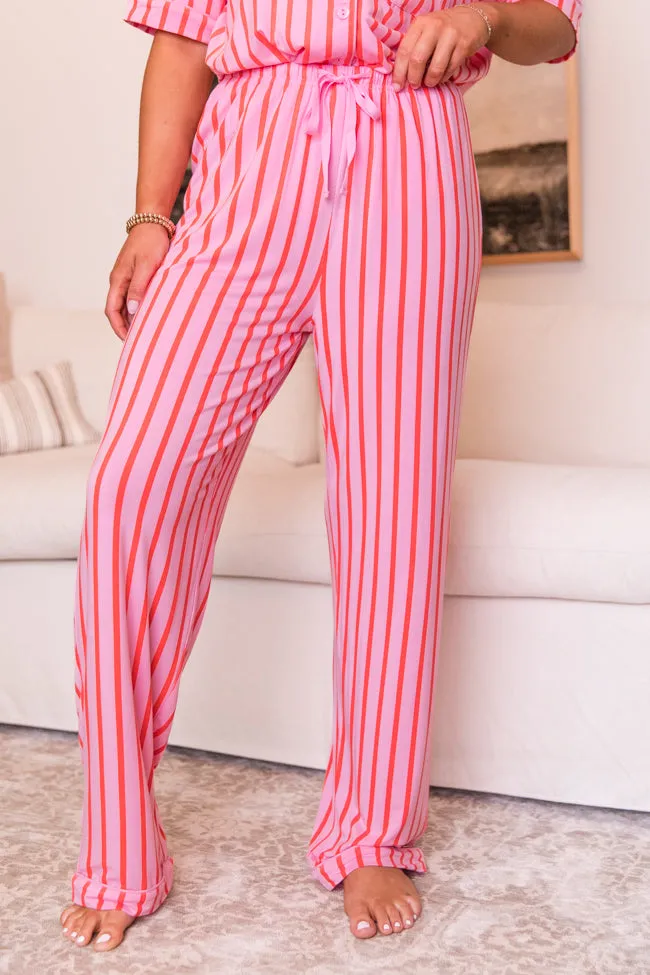 Good To Get Away In Pinstripe Parade Bamboo Pajama Pants sold by Pink Lily product image thumbnail 2