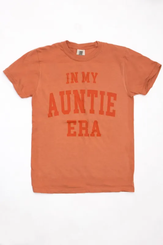 In My Auntie Era Graphic Terracotta Tee sold by Pink Lily