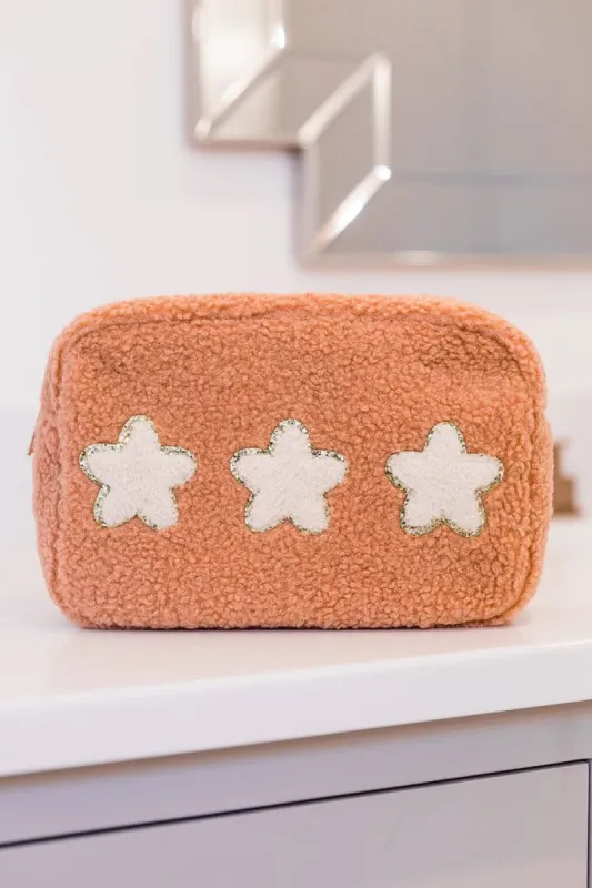 Star Brown Teddy Patch Bag FINAL SALE sold by Pink Lily