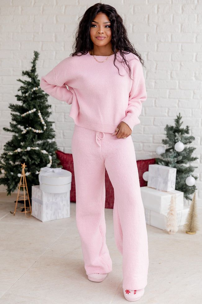 Movies And Chill Fuzzy Pink Lounge Pants FINAL SALE sold by Pink Lily product image thumbnail 2