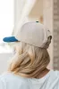Flag Navy and Khaki Trucker Hat sold by Pink Lily