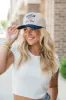 Flag Navy and Khaki Trucker Hat sold by Pink Lily
