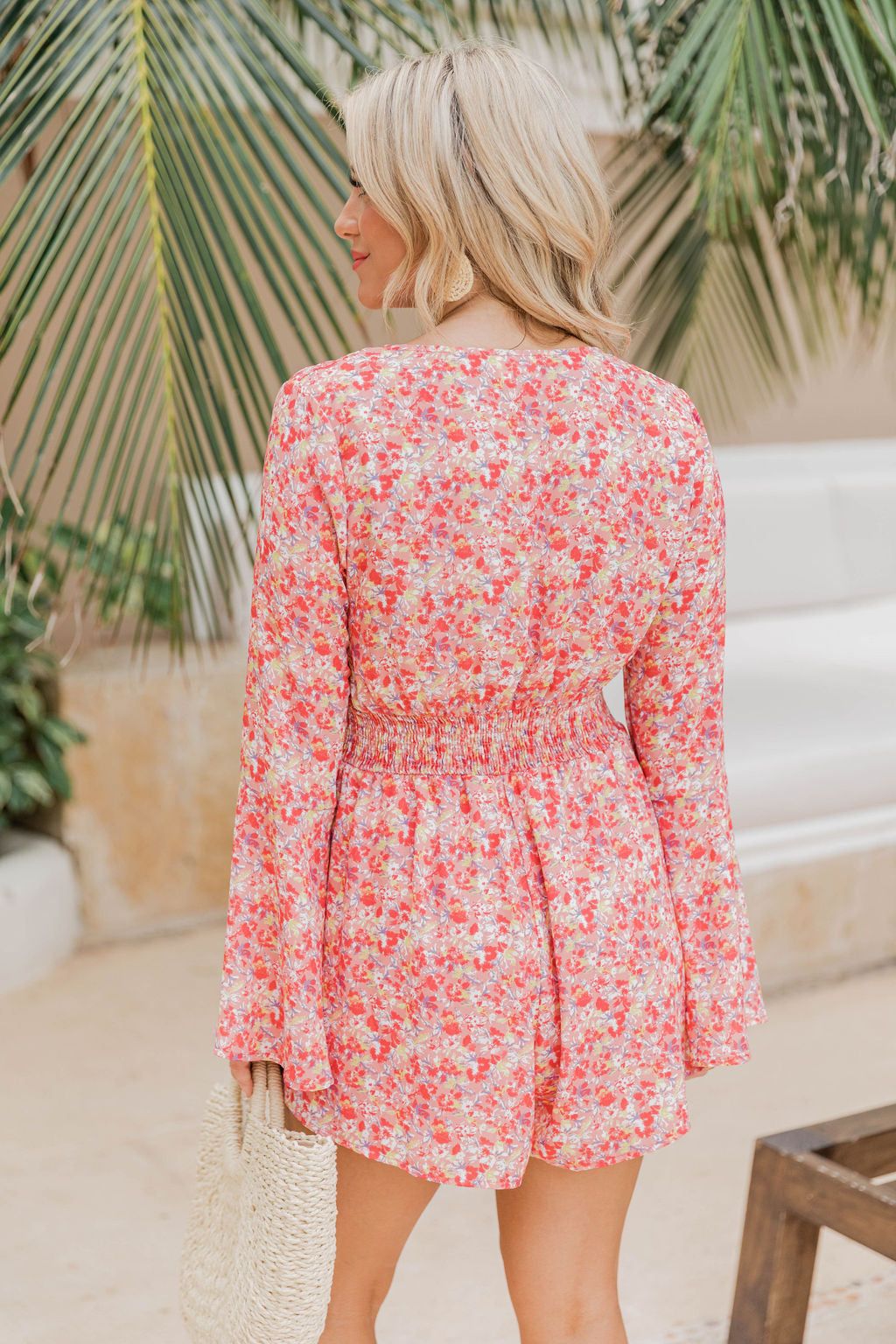 A Loving Heart Coral Floral Romper FINAL SALE sold by Pink Lily product image thumbnail 8