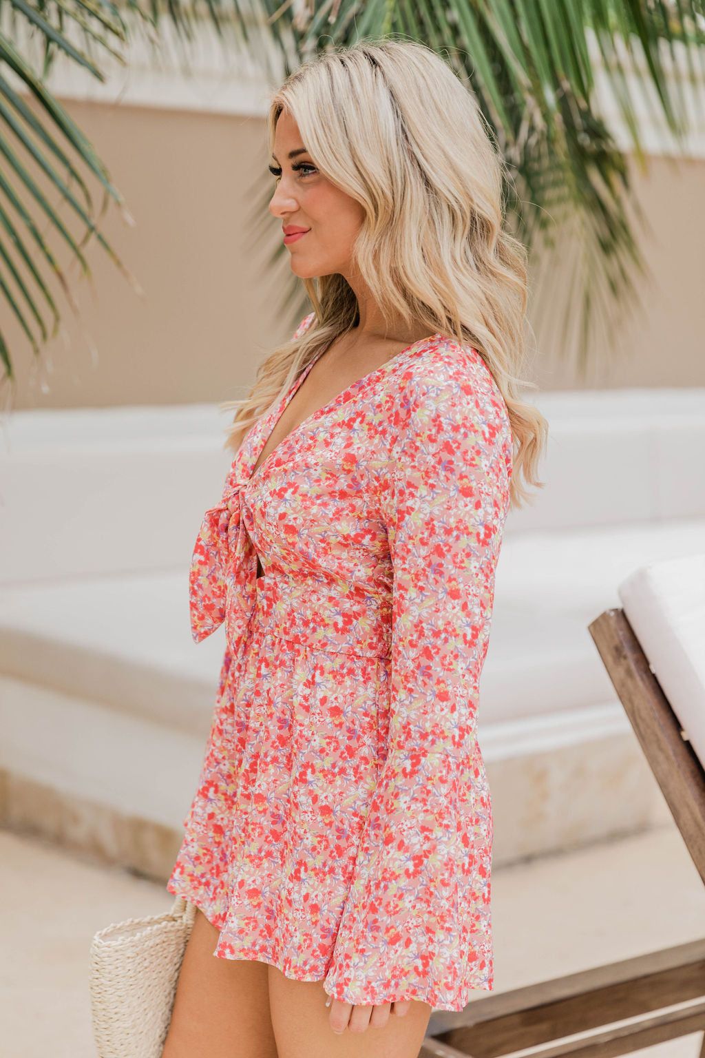 A Loving Heart Coral Floral Romper FINAL SALE sold by Pink Lily product image thumbnail 7
