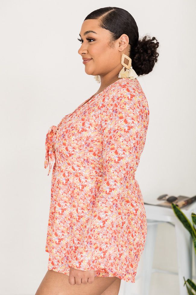 A Loving Heart Coral Floral Romper FINAL SALE sold by Pink Lily product image thumbnail 11
