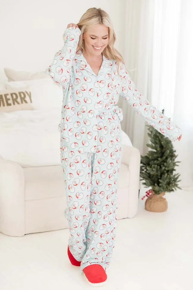 Believe In The Magic Santa Print Pajama Top FINAL SALE sold by Pink Lily product image thumbnail 2