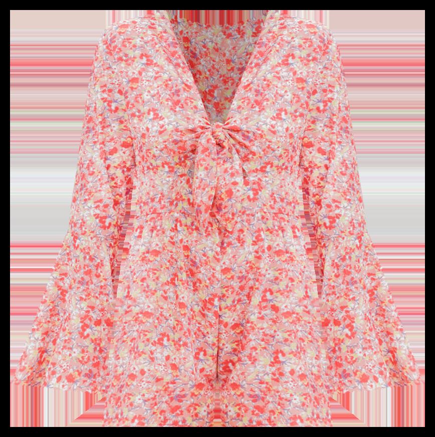 A Loving Heart Coral Floral Romper FINAL SALE sold by Pink Lily product image thumbnail 13