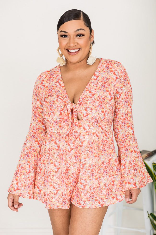 A Loving Heart Coral Floral Romper FINAL SALE sold by Pink Lily product image thumbnail 10