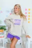 Coffee Teach Repeat Light Tan Oversized Graphic Sweatshirt sold by Pink Lily