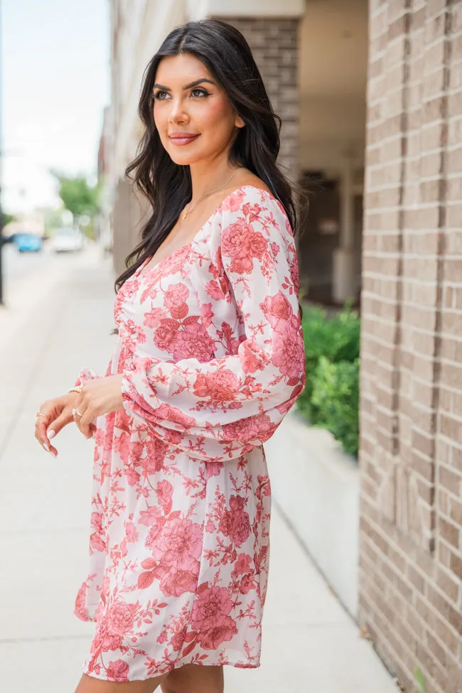 Made Up My Mind Multi Sweetheart Neckline Floral Print Woven Dress sold by Pink Lily product image thumbnail 3