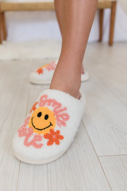 Smile More Slippers DOORBUSTER sold by Pink Lily