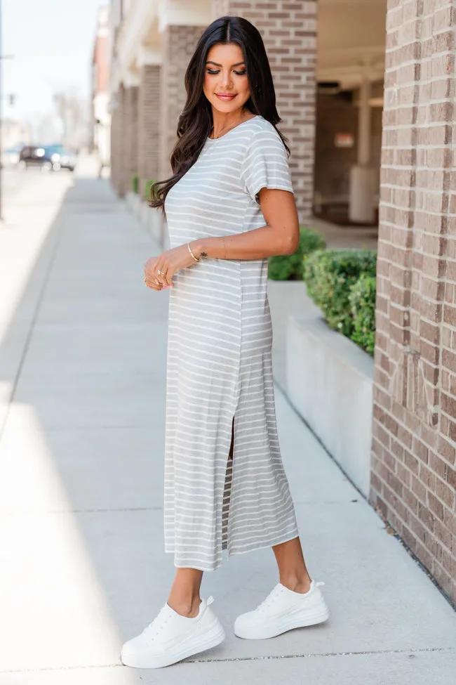 Consistently Confident Striped T-Shirt Midi Dress sold by Pink Lily product image thumbnail 3
