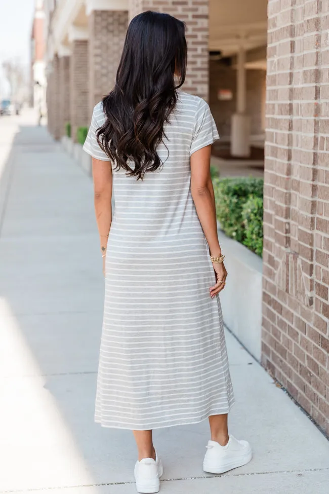 Consistently Confident Striped T-Shirt Midi Dress sold by Pink Lily product image thumbnail 4
