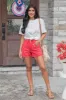 Bow Flag White Comfort Colors Graphic Tee sold by Pink Lily