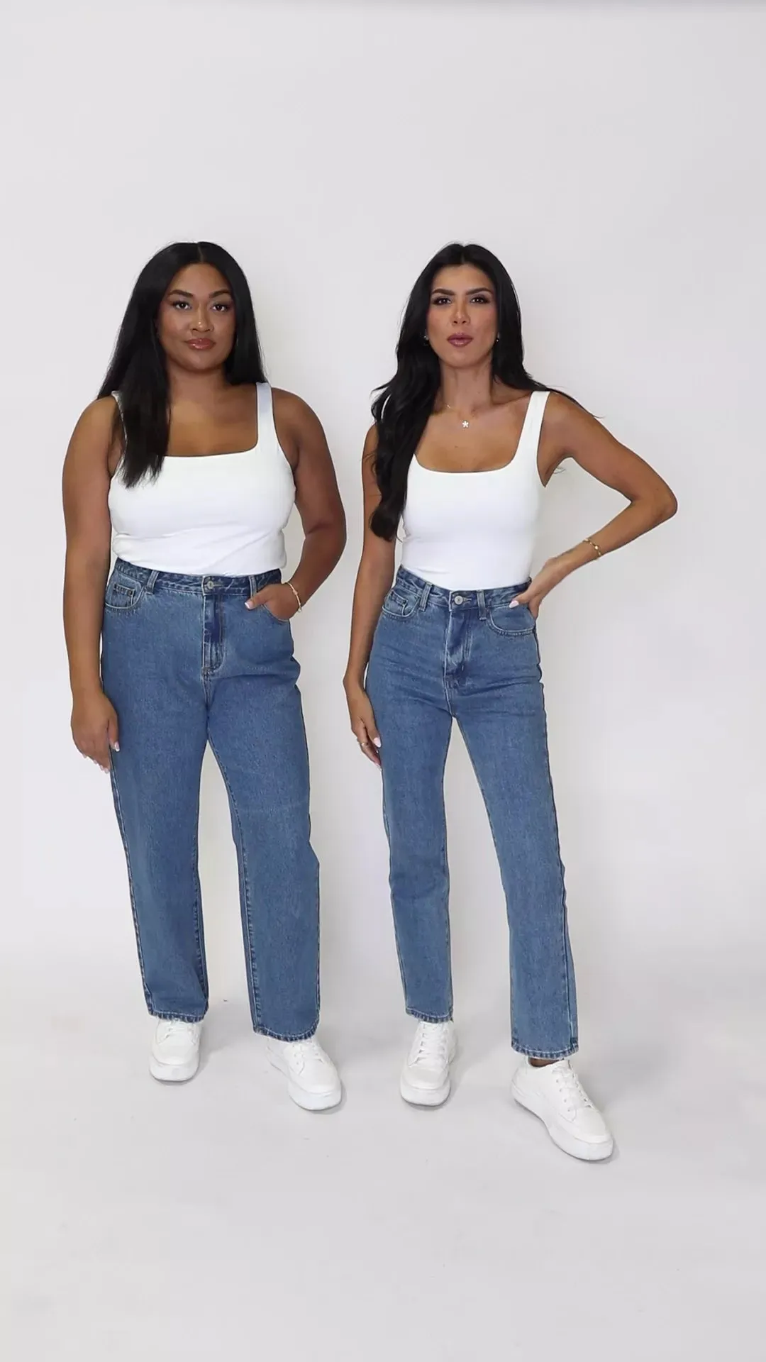 Megan Medium Wash Straight Leg Mom Jeans sold by Pink Lily product image thumbnail 3