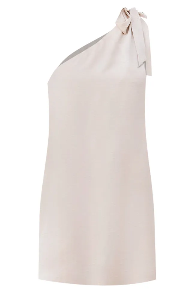 Thriving All Night Beige One Shoulder Dress FINAL SALE sold by Pink Lily product image thumbnail 5