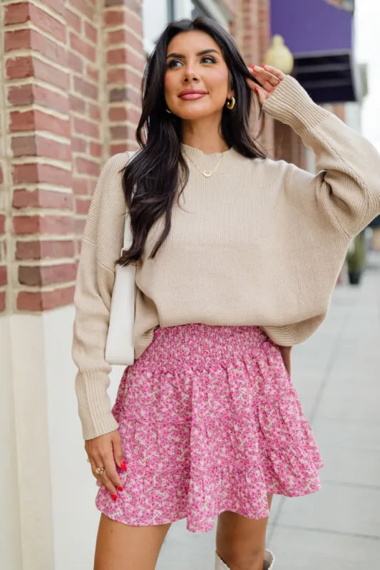 A Great Escape Mushroom Oversized Sweater FINAL SALE sold by Pink Lily