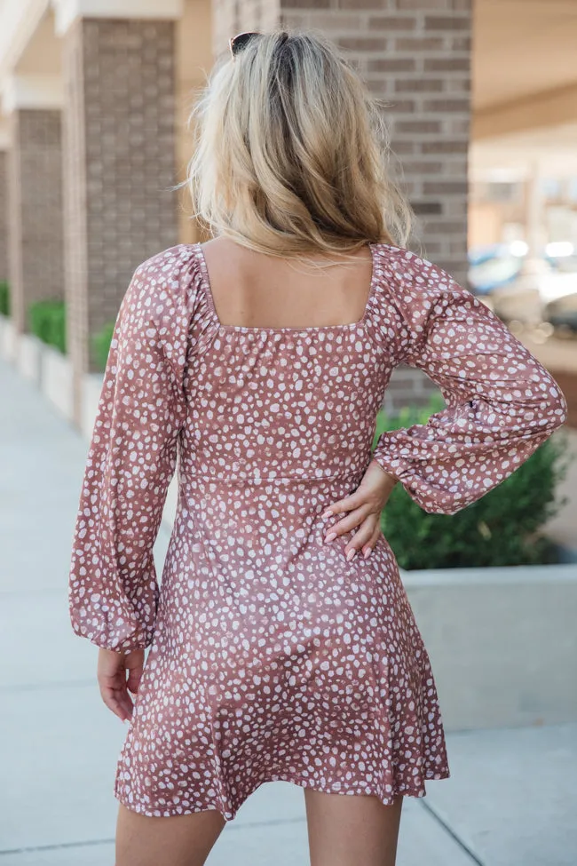 A Simple Song Brown Spotted Knit Dress FINAL SALE sold by Pink Lily product image thumbnail 4