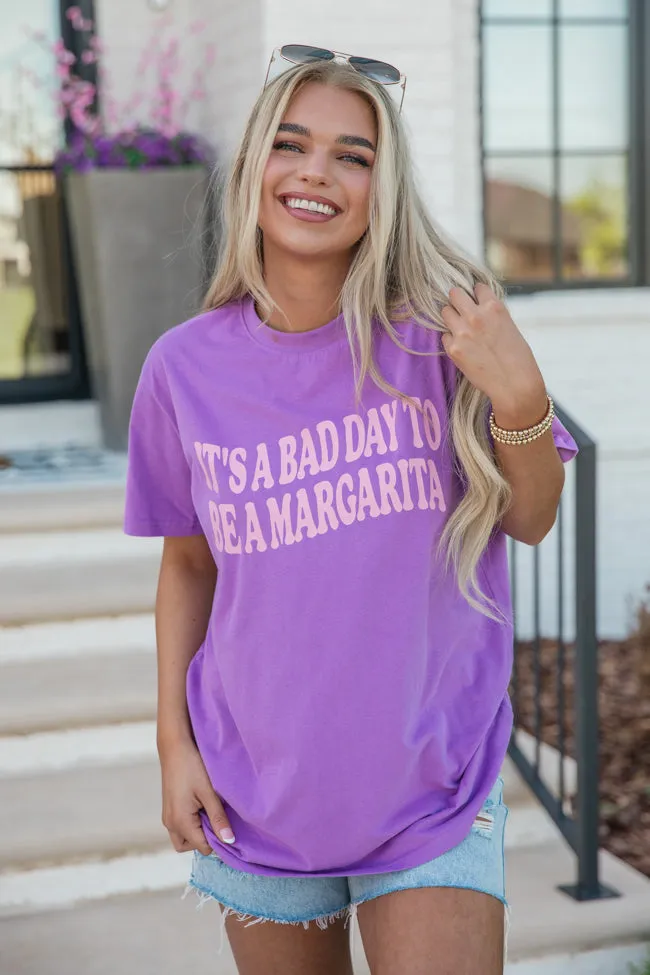 It's A Bad Day To Be A Margarita Violet Graphic Tee FINAL SALE sold by Pink Lily product image thumbnail 2