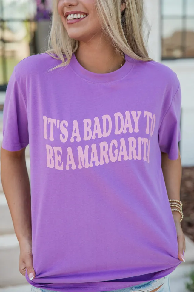 It's A Bad Day To Be A Margarita Violet Graphic Tee FINAL SALE sold by Pink Lily product image thumbnail 3