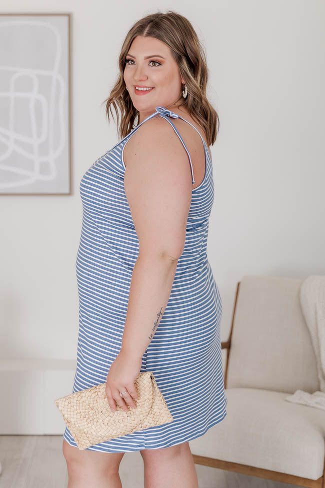 Opposite Direction Blue Stripe Knit Dress FINAL SALE sold by Pink Lily product image thumbnail 23