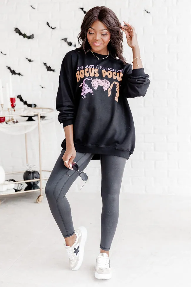 Hocus Pocus Trio Black Oversized Graphic Sweatshirt sold by Pink Lily product image thumbnail 4