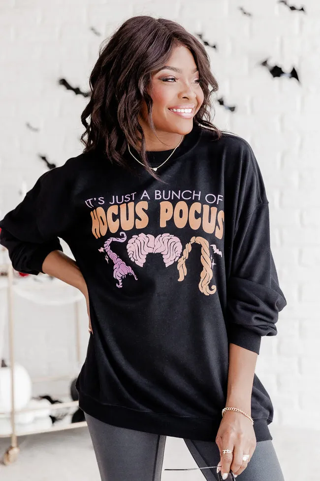 Hocus Pocus Trio Black Oversized Graphic Sweatshirt sold by Pink Lily
