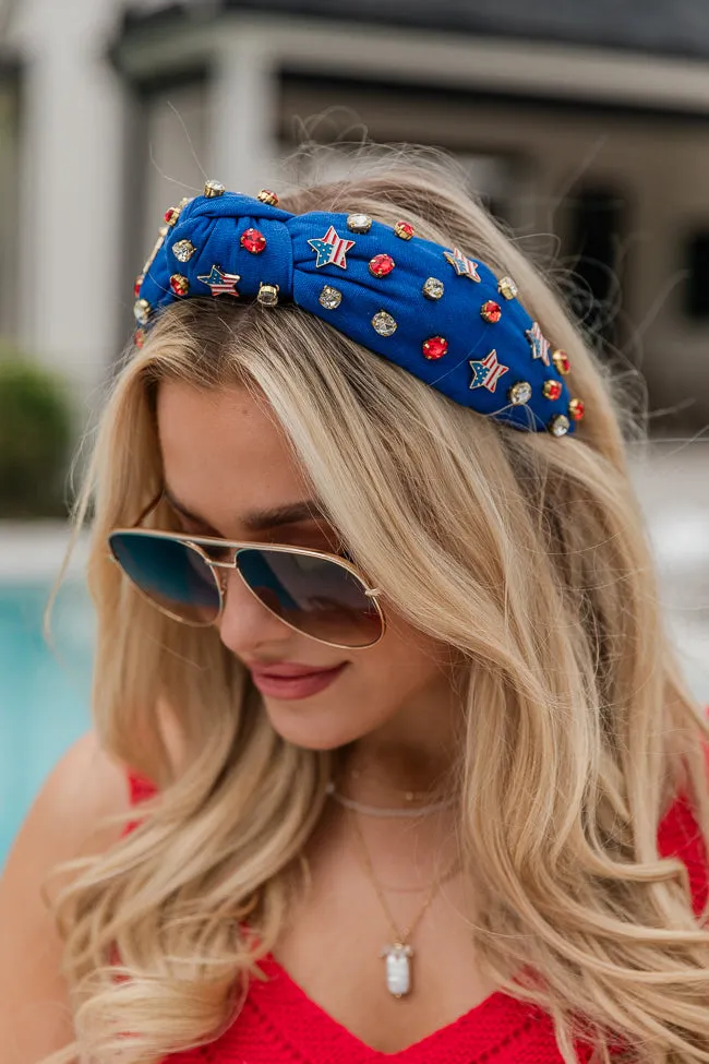 Blue Patriotic Headband sold by Pink Lily product image thumbnail 2