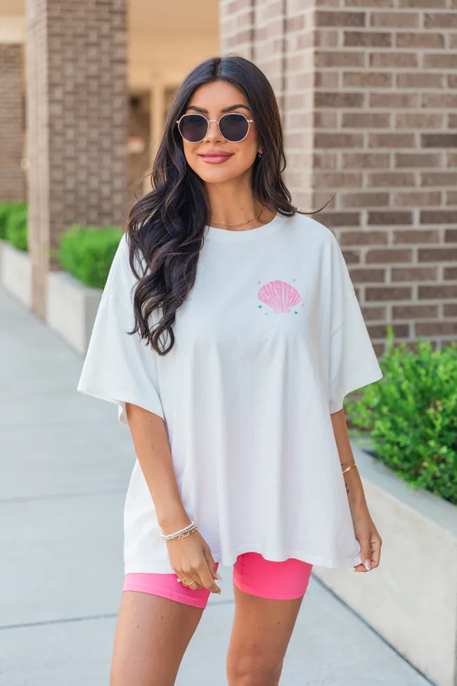 The Sea Is Calling Hyfve White Oversized Graphic Tee sold by Pink Lily product image thumbnail 2