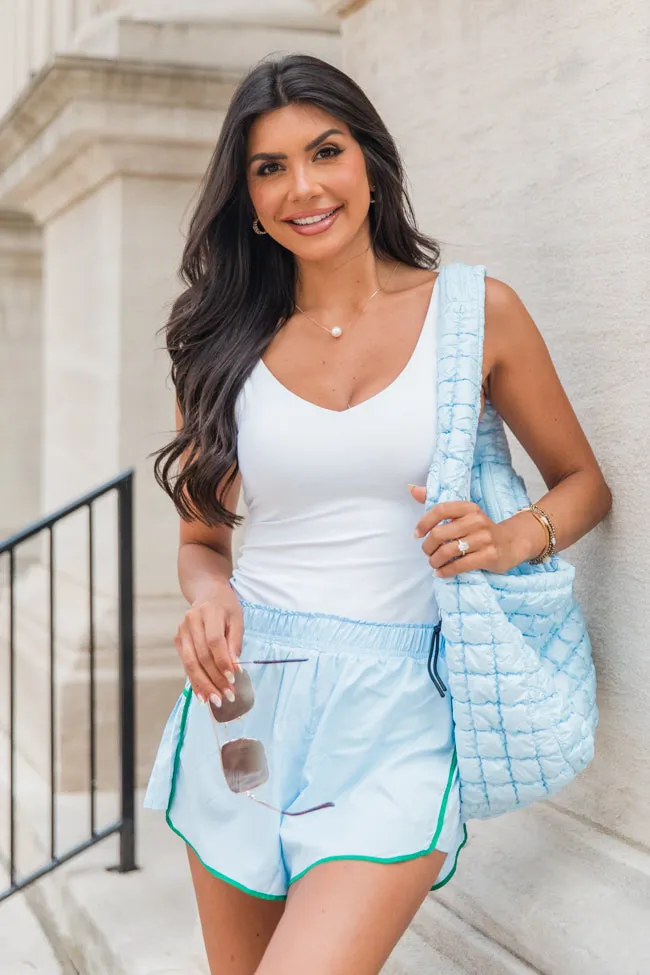 Light Blue Quilted Carry-All Bag FINAL SALE sold by Pink Lily product image thumbnail 5