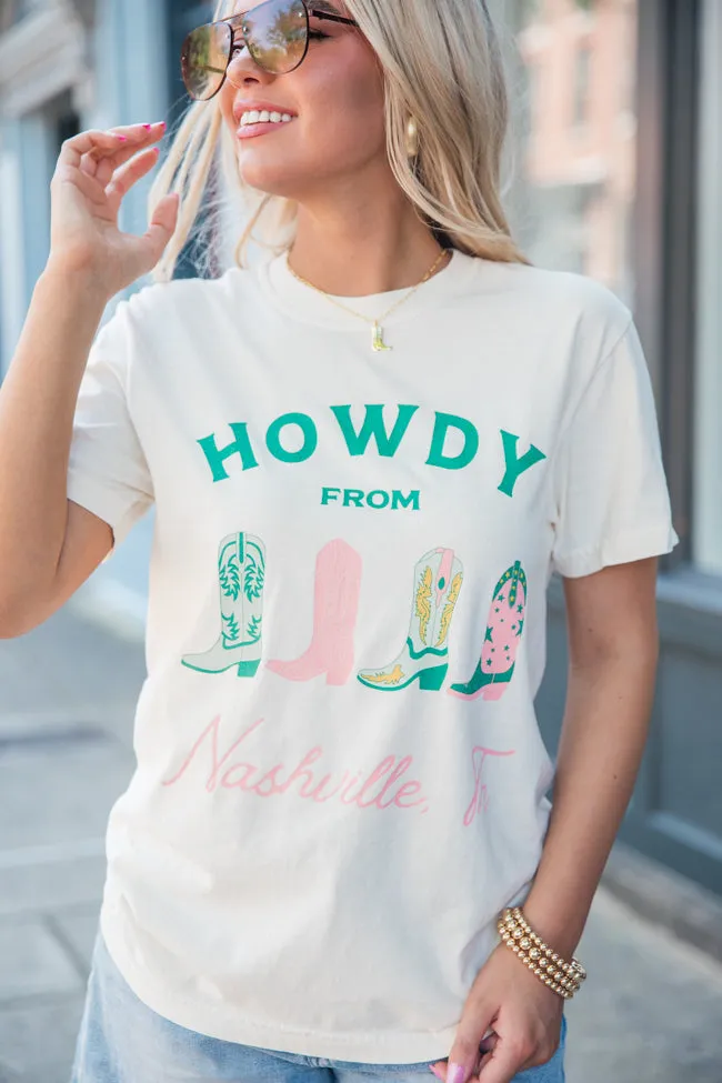 Howdy From Nashville Ivory Graphic Tee sold by Pink Lily product image thumbnail 3