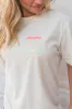 Slow Burn Ivory Overszied Graphic Tee sold by Pink Lily