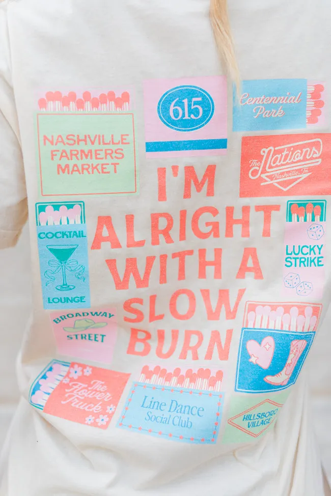 Slow Burn Ivory Overszied Graphic Tee sold by Pink Lily product image thumbnail 3