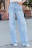 Caroline Light Wash Wide Leg Jeans FINAL SALE sold by Pink Lily