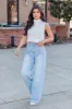 Caroline Light Wash Wide Leg Jeans FINAL SALE sold by Pink Lily